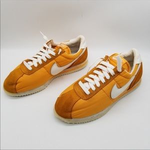 Nike Women Cortez 304038711 Yellow White Sneakers